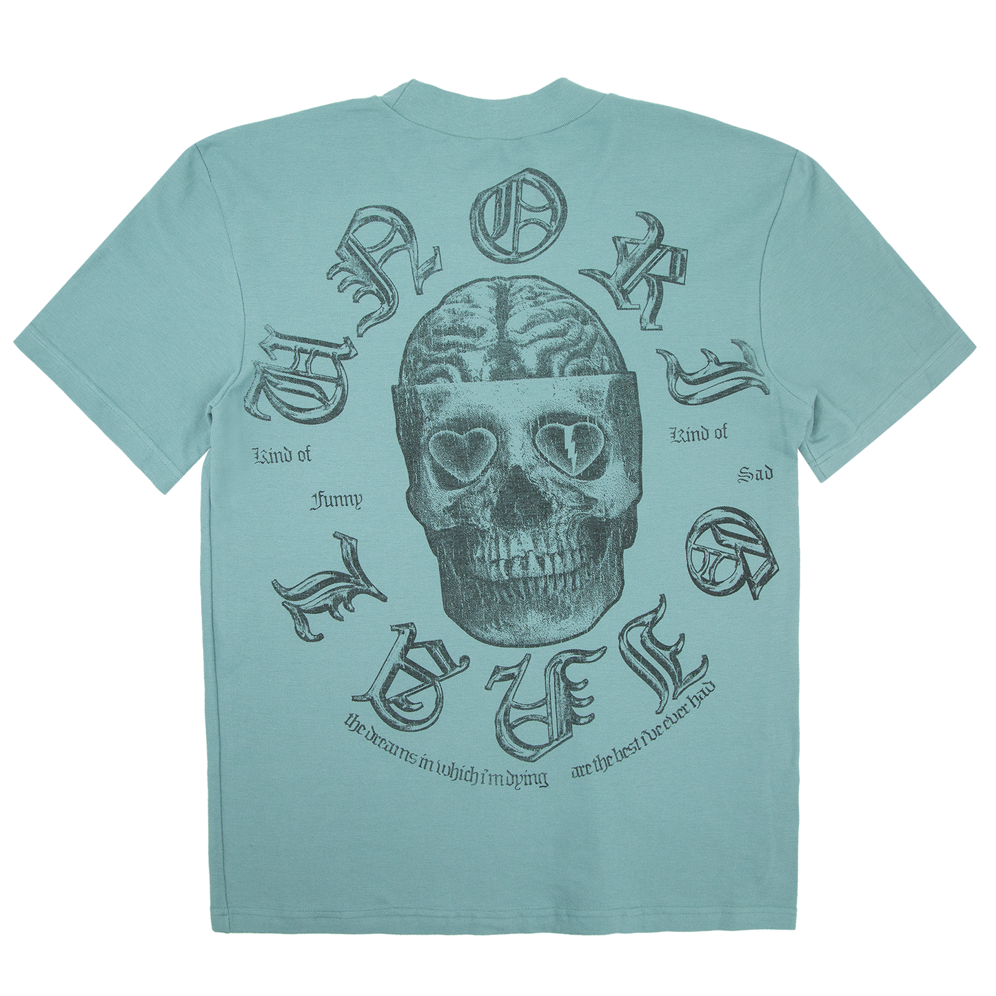 Pique Mockneck Tee - Arctic Blue