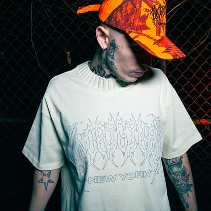 BLACK FLASH HEAVYWEIGHT TEE - APRICOT