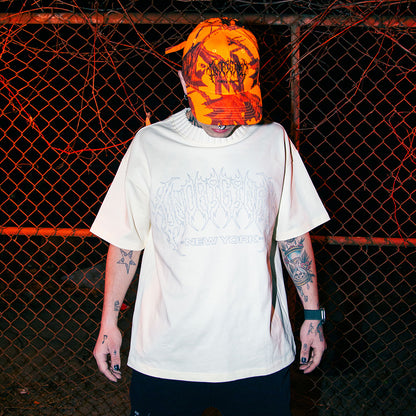 BLACK FLASH HEAVYWEIGHT TEE - APRICOT