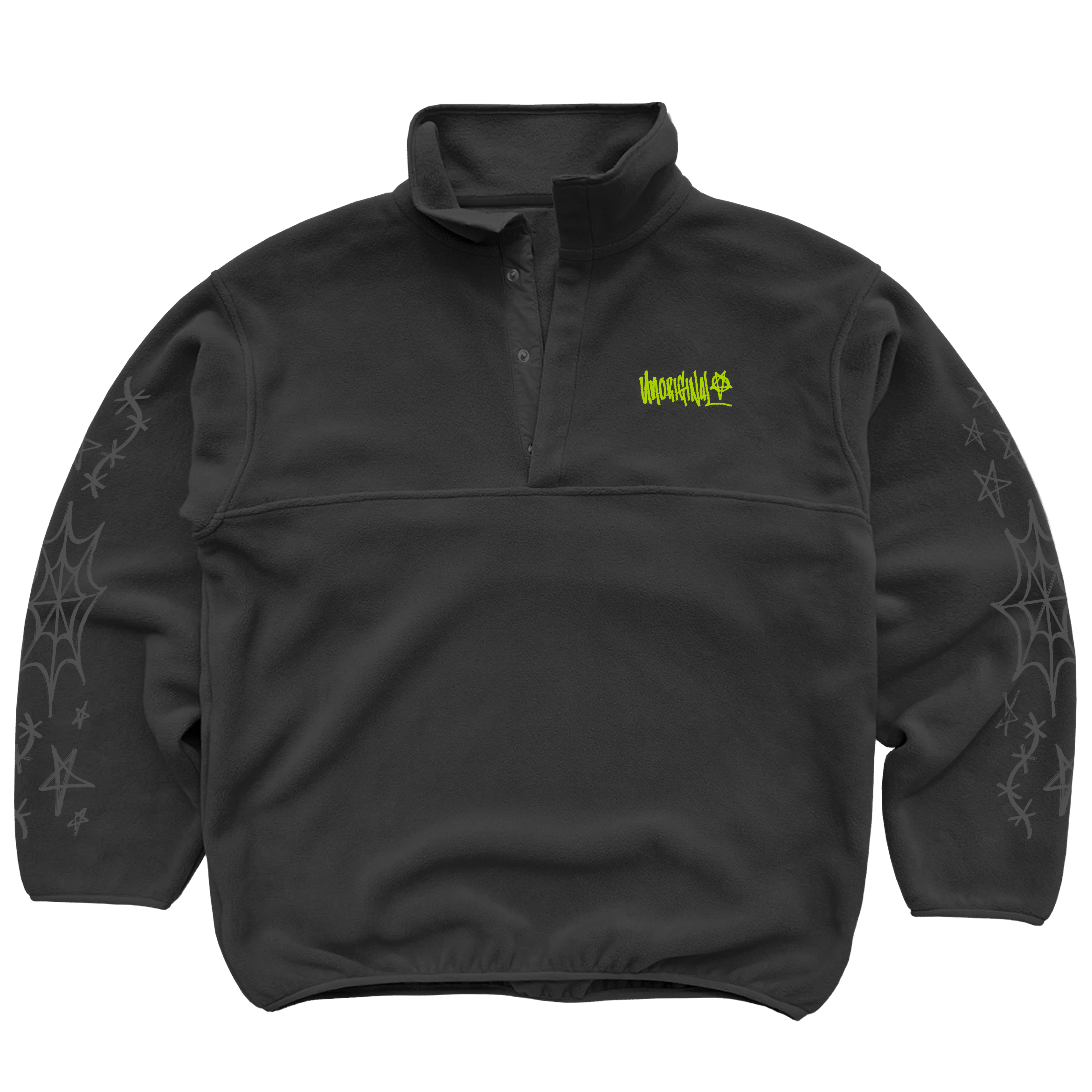 Anarchy Fleece Pullover - Black Smoke