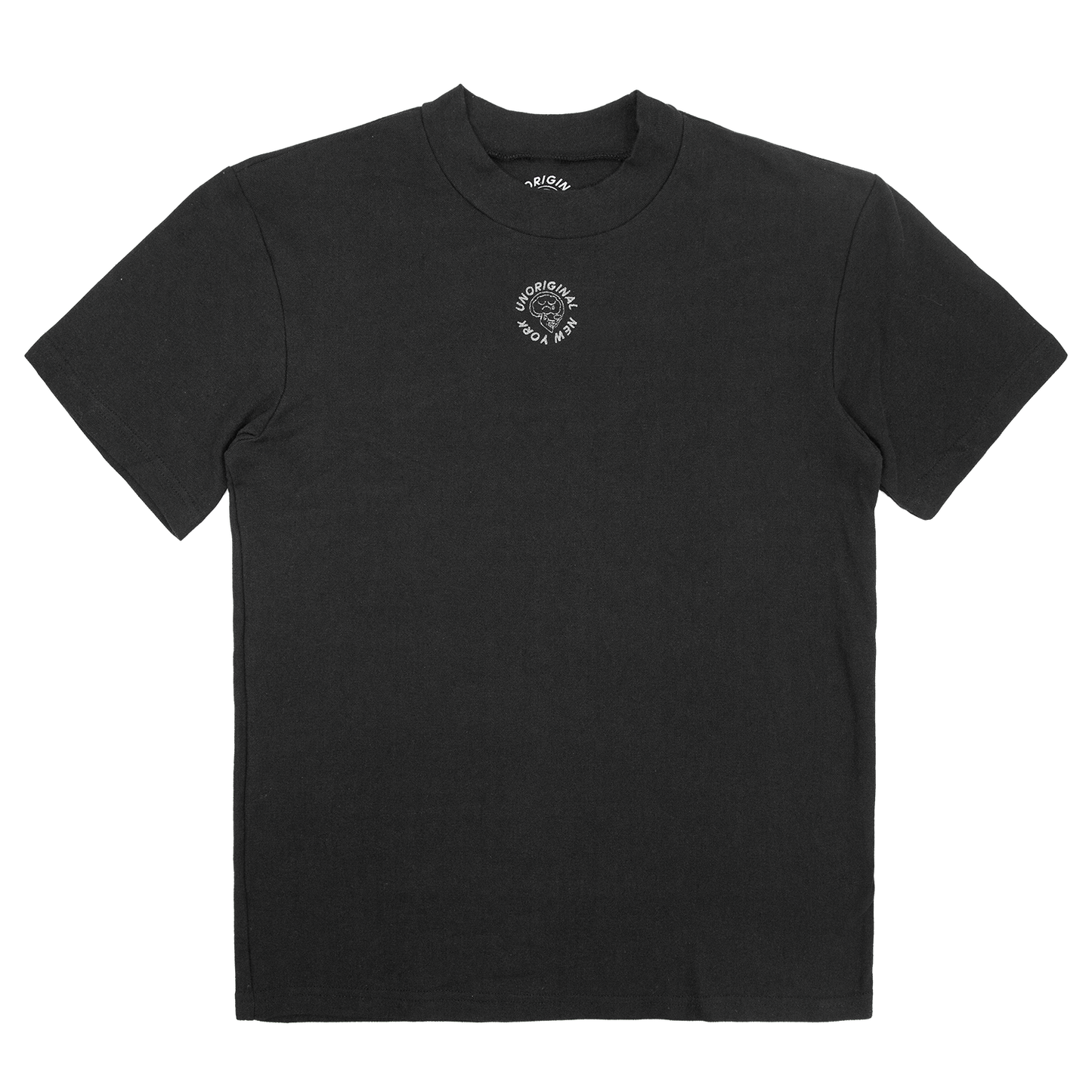 Pique Mockneck Tee - Black