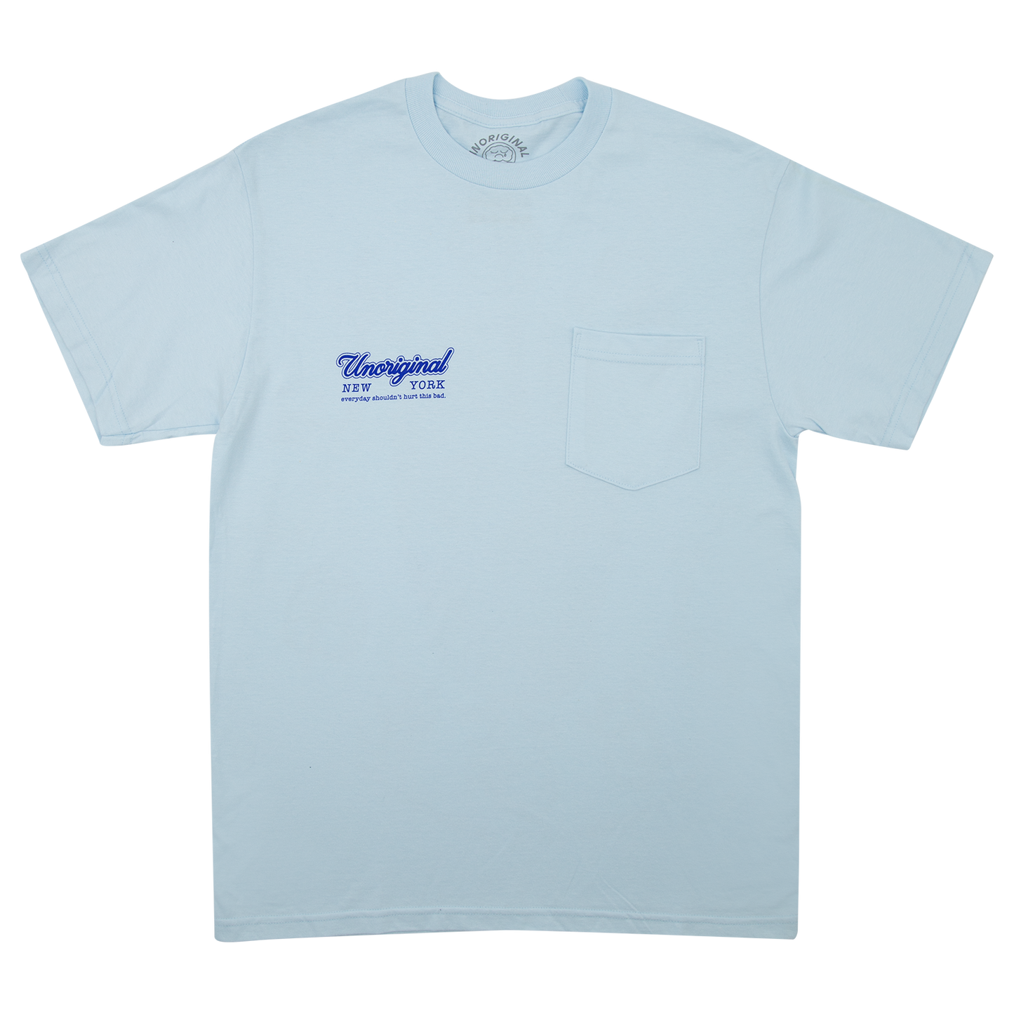 BLUE BY YOU POCKET TEE - BLUE