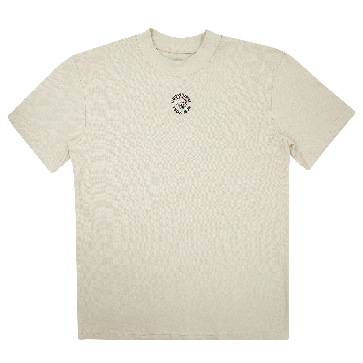 Pique Mockneck Tee - Bone